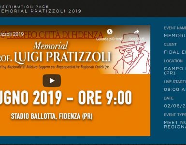 Memorial Pratizzoli Fidenza 2019